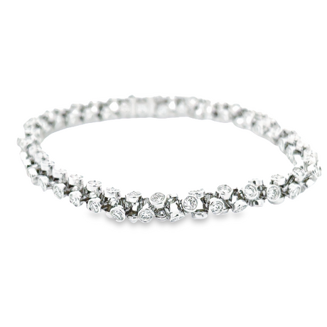 MM Co. 18WG Bezel Set Diamond