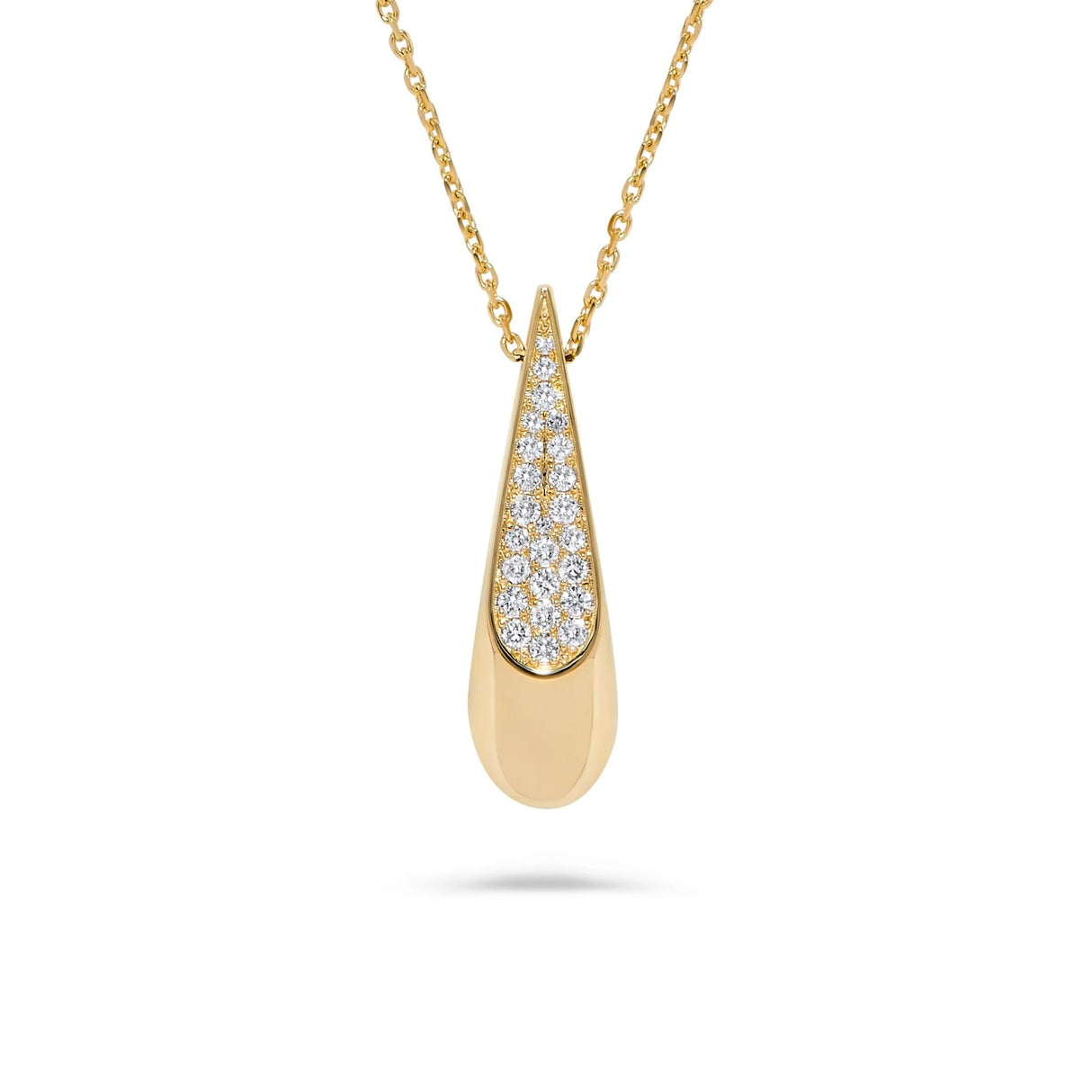 Leonardo Pave' Diamond Drop Pendant