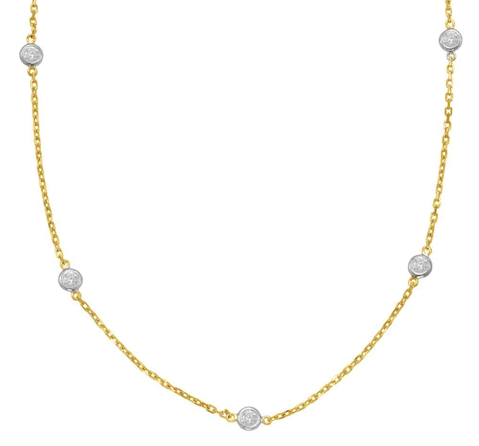 S.Kashi Diamond Station Necklace