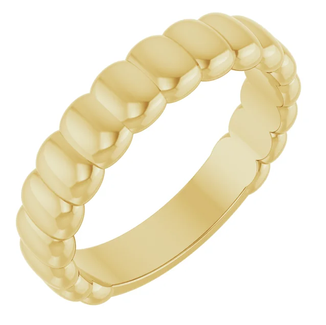 Stuller Fluted Gold Band