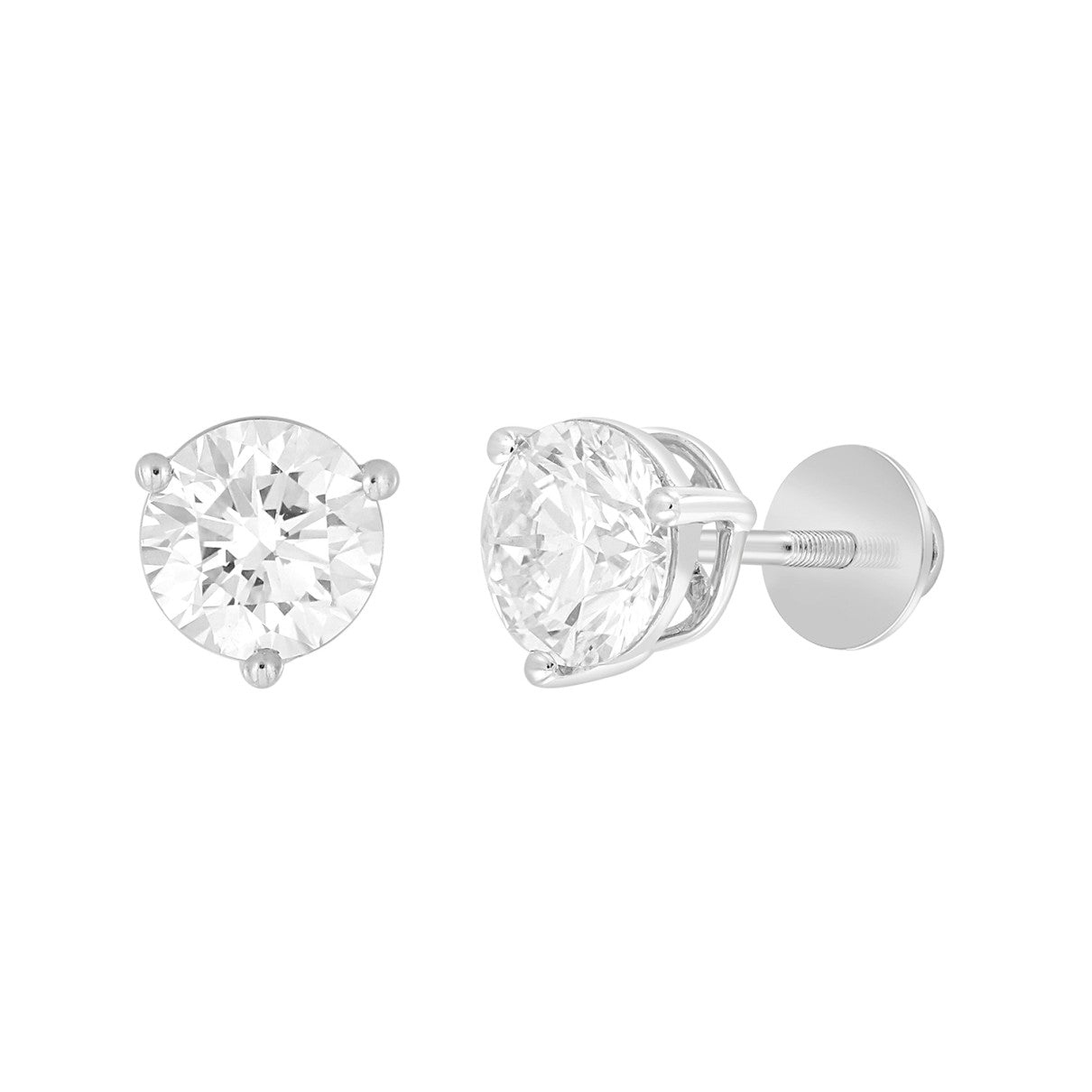 Ethos - Certified Lab Diamond Stud Earrings 4.00ctw