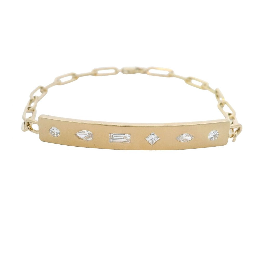 AGI Diamond Bar Paperclip Pendant