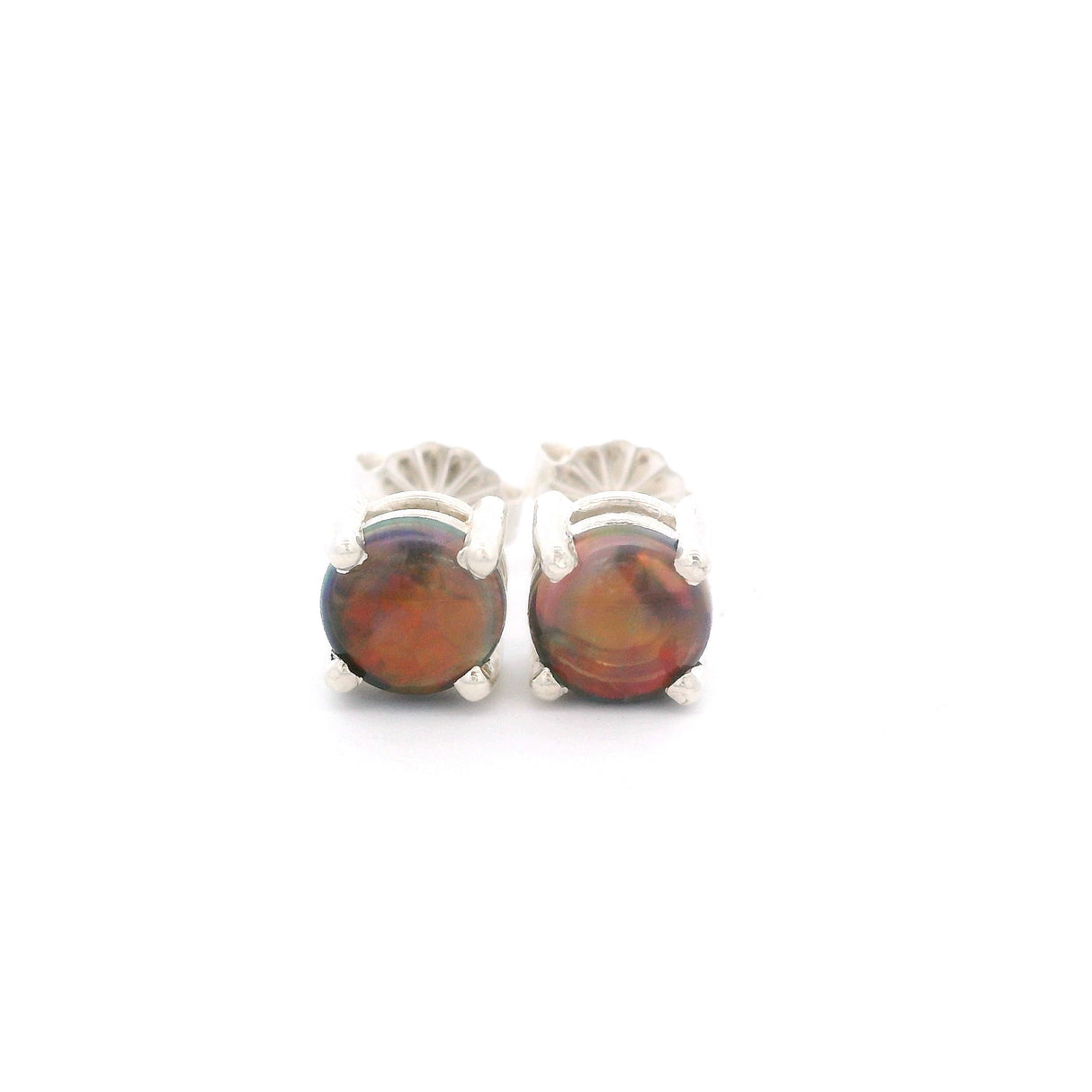 Whitestone Opal Stud Earrings