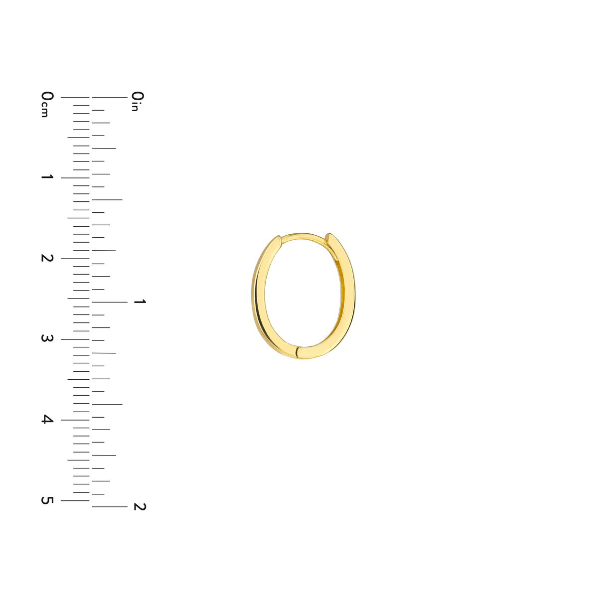 Midas Flat Oval Hoop Earrings