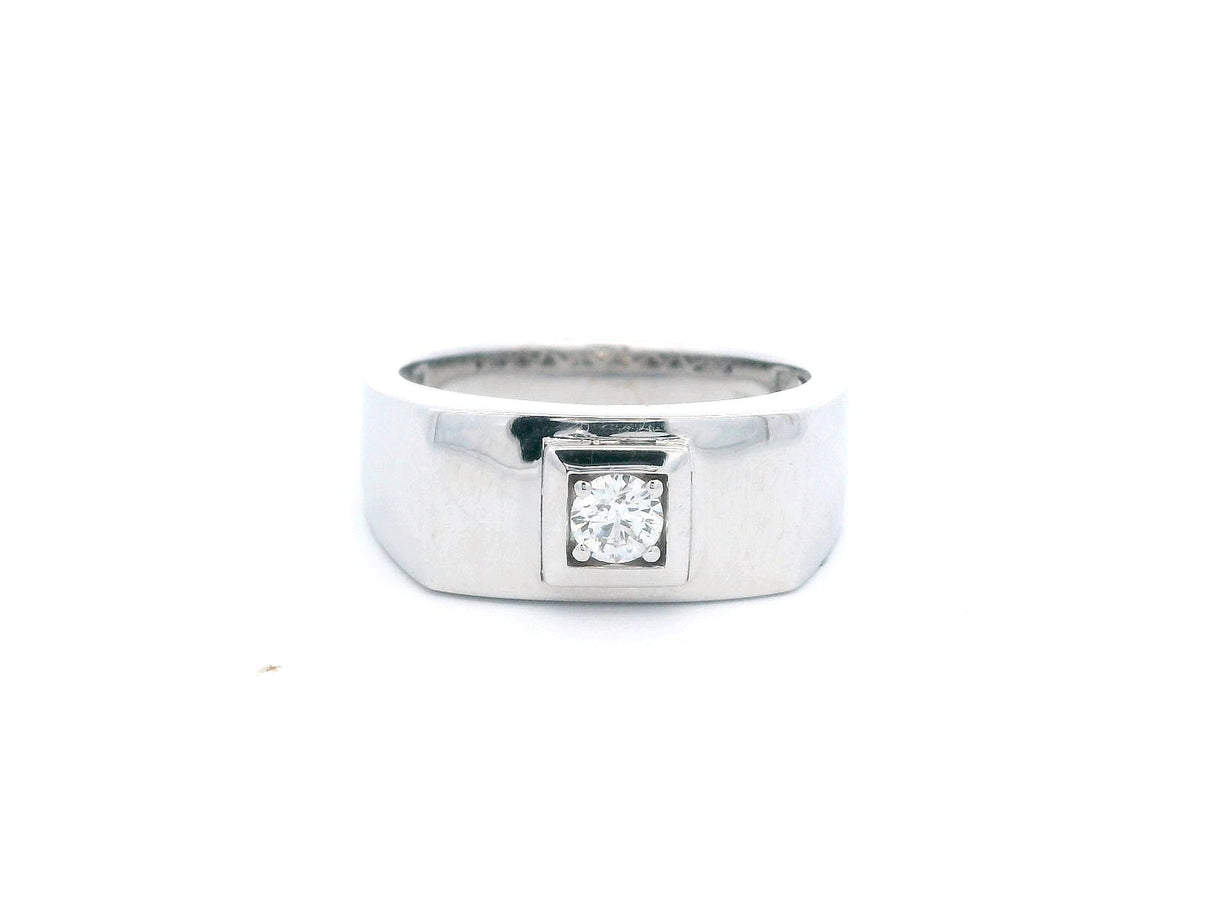 Mens Solitaire Diamond Ring