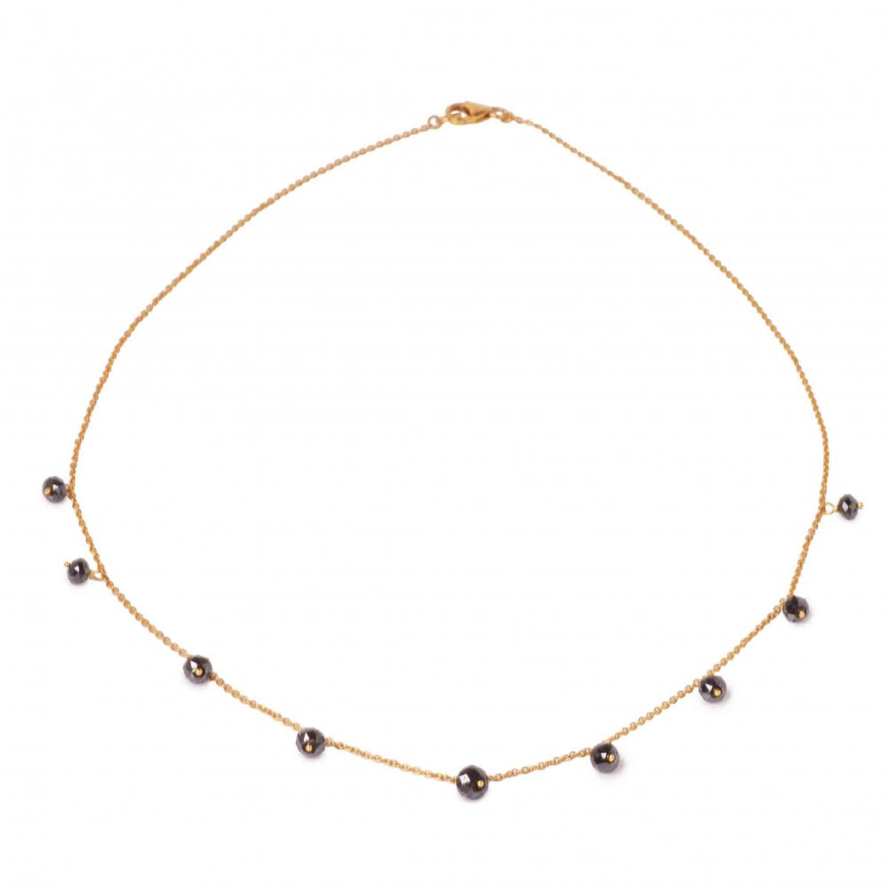 AGI Black Diamond Station Necklace