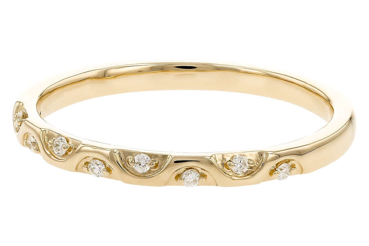 Allison Kaufman Diamond Engraved Wedding Band