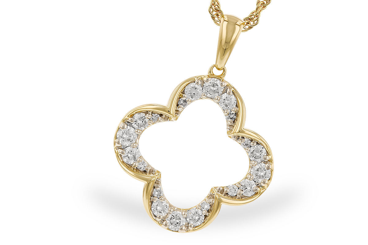 Allison Kaufman Open Clover Diamond Pendant