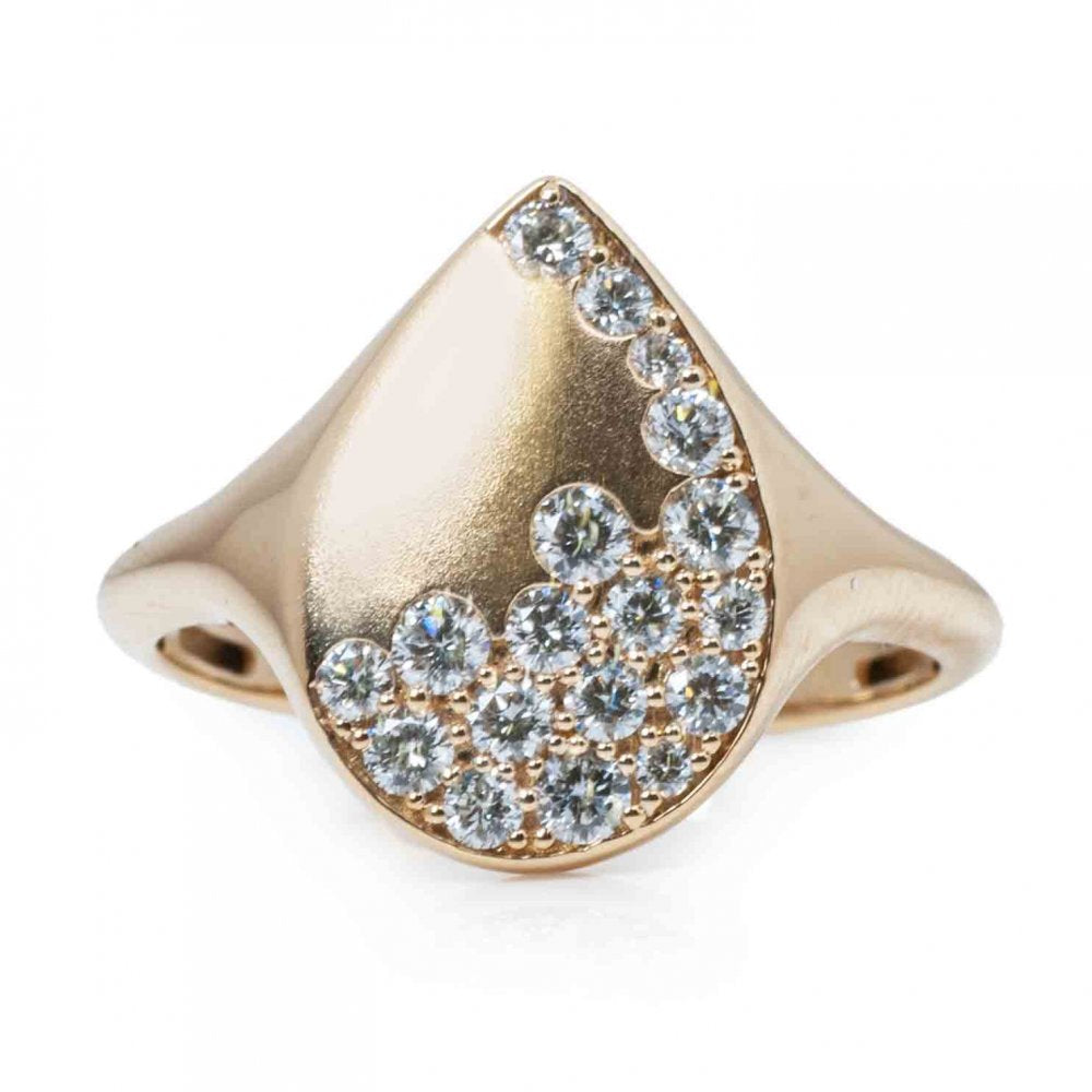 AGI Diamond Signet Ring
