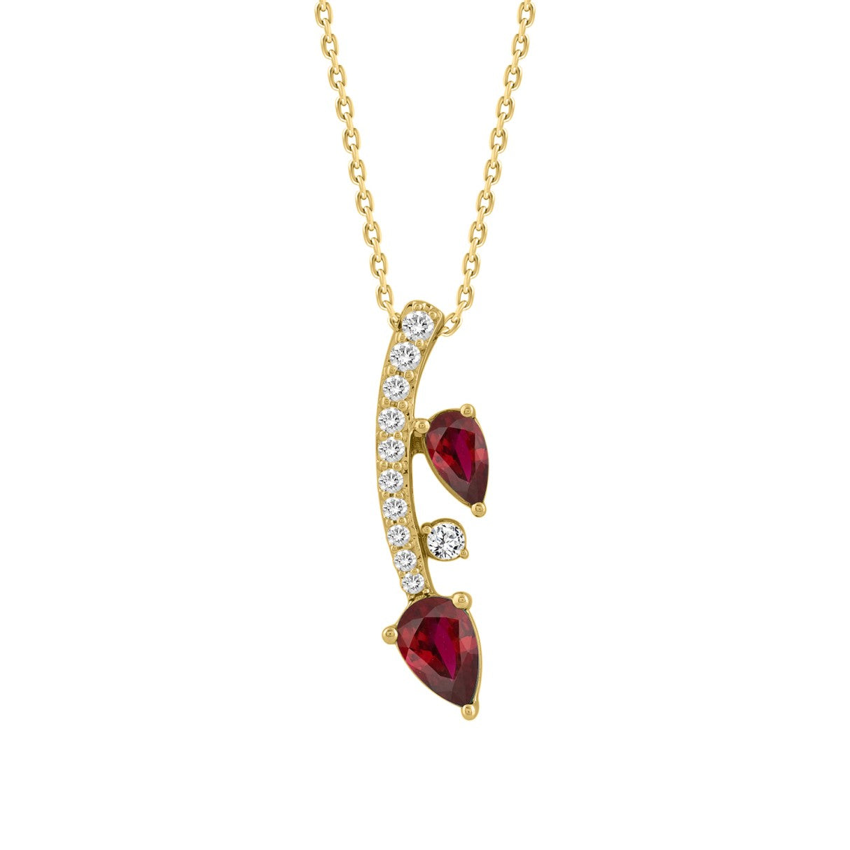 Ethos Ruby and Diamond Pendant