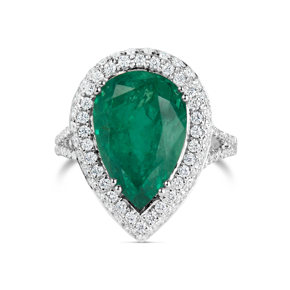 Almor Designs Emerald and Diamond Ring