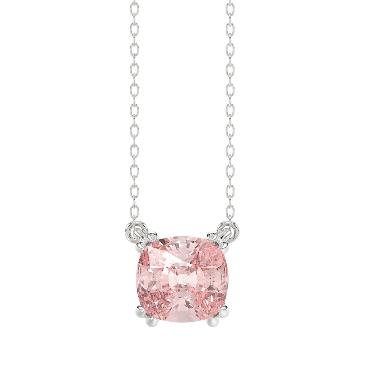 Ethos Pink Lab Diamond Soliaire Pendant