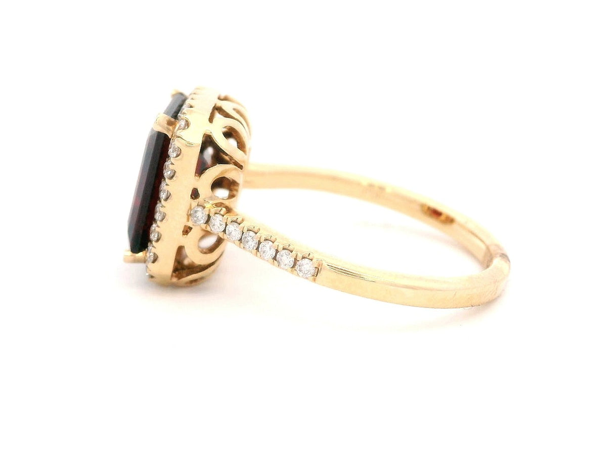 GBC Garnet and Diamond Fashion Ring