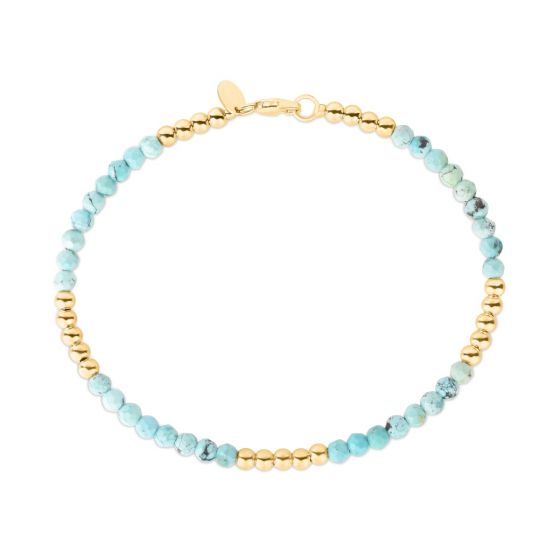 Royal Chain Turquoise Pallina Bead Bracelet