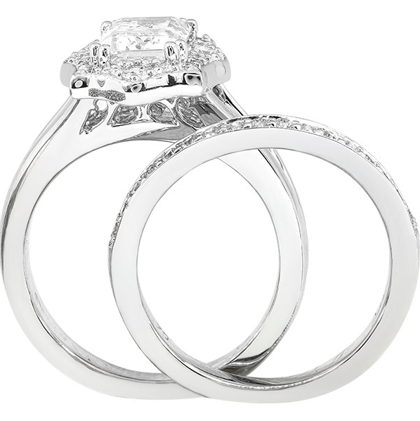 Rego White Gold Semi-Mount Engagement Set