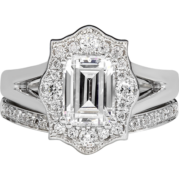 Rego White Gold Semi-Mount Engagement Set