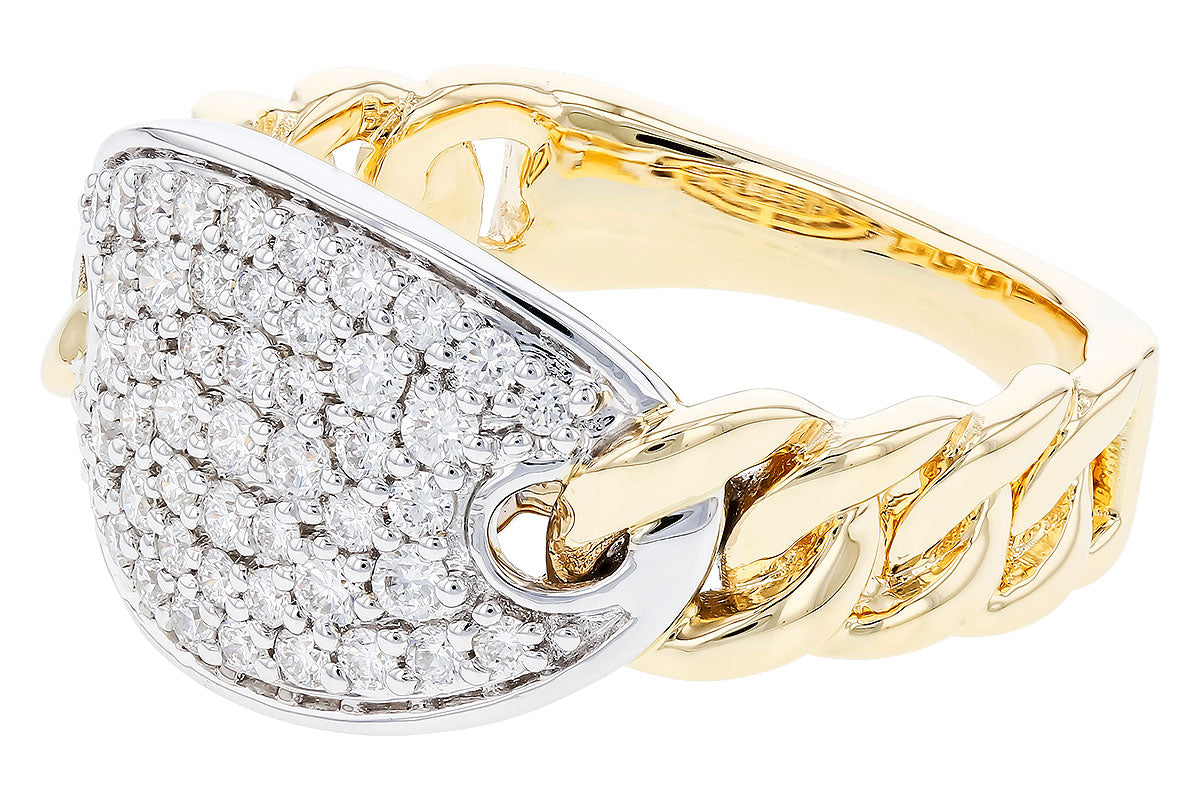 Allison Kaufman Pavé Diamond Curb Link Ring