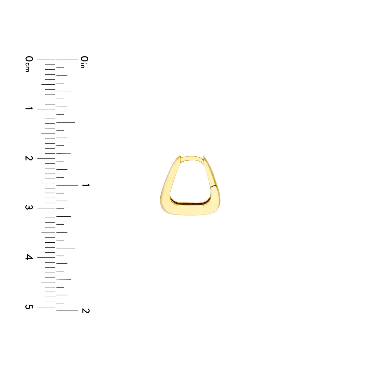 Midas Squared-Off Tapered Hoop Earrings