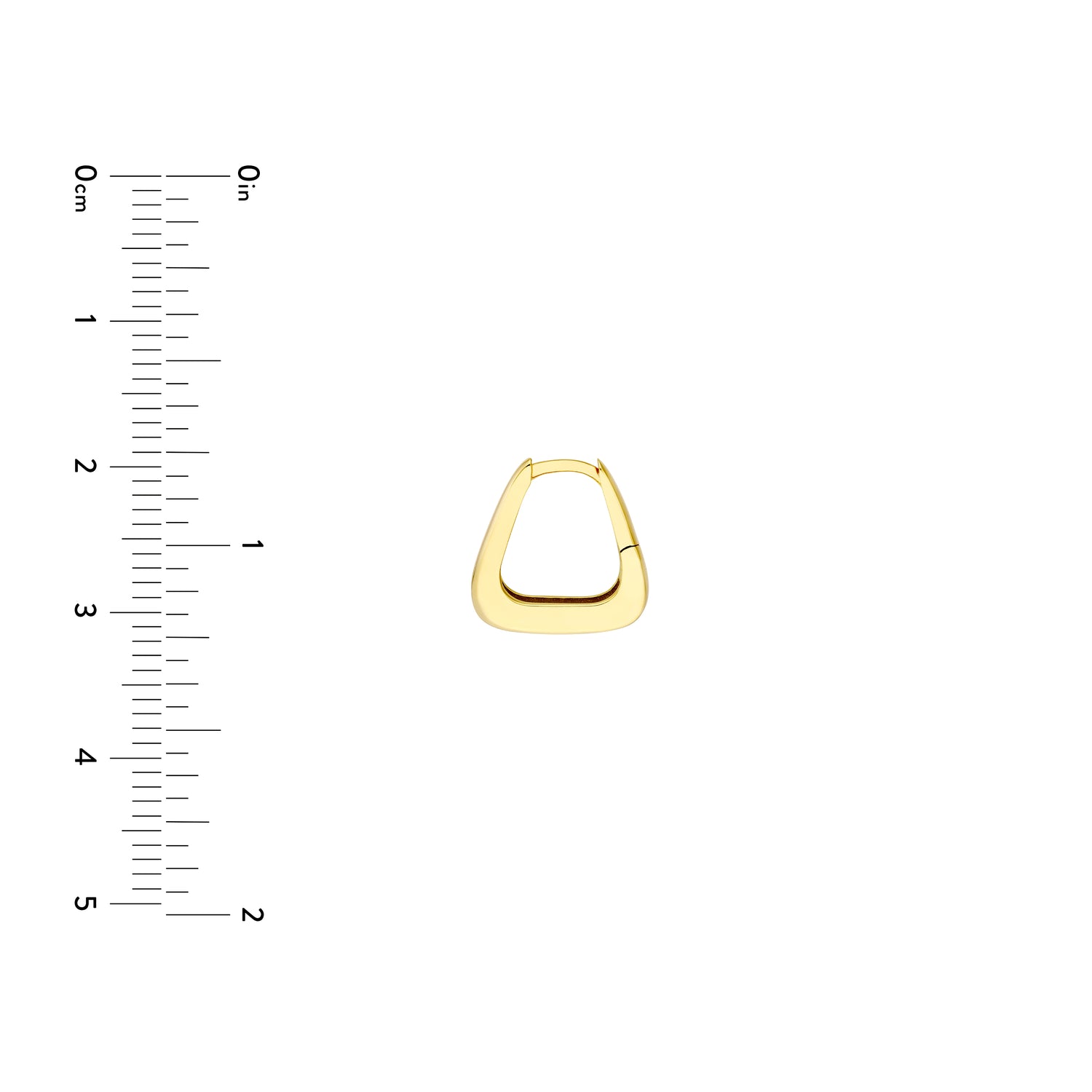 Midas Squared-Off Tapered Hoop Earrings