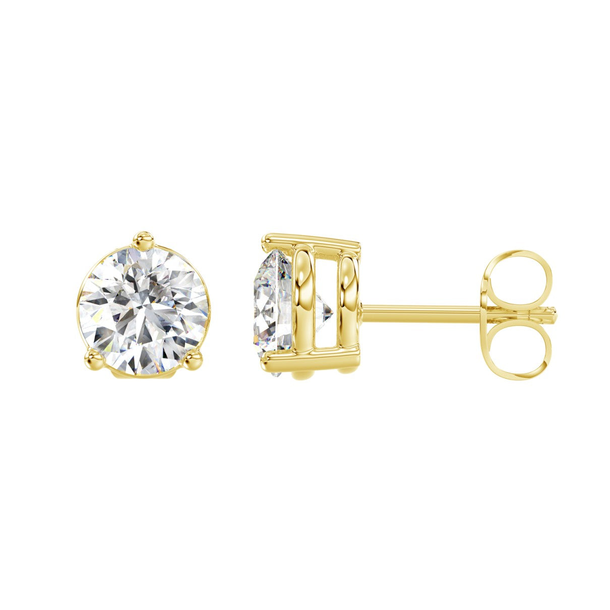 Ethos Certified Lab Diamond Stud Earrings 1.50ct