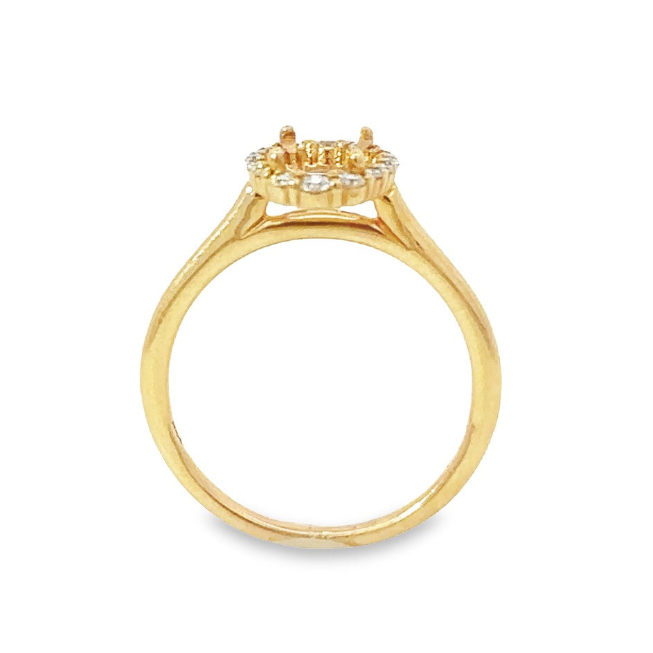 Diamond Semi-mount Engagement Ring