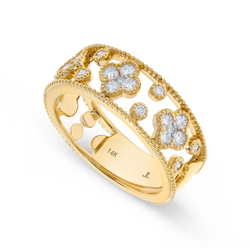 Leonardo Diamond Clover Ring