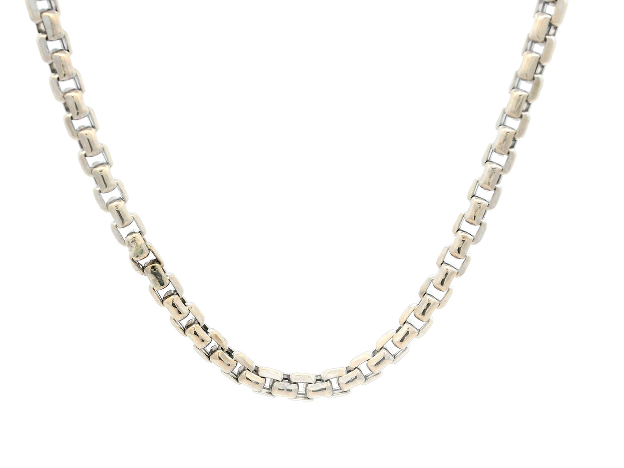 26in White Gold Franco Chain