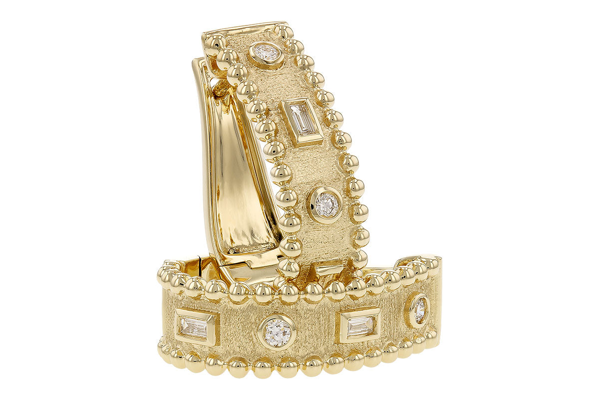 Allison Kaufman Satin Hoop Earrings