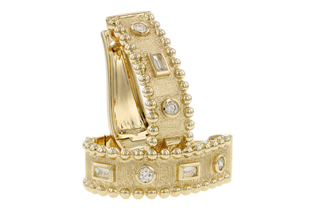 Allison Kaufman Satin Hoop Earrings