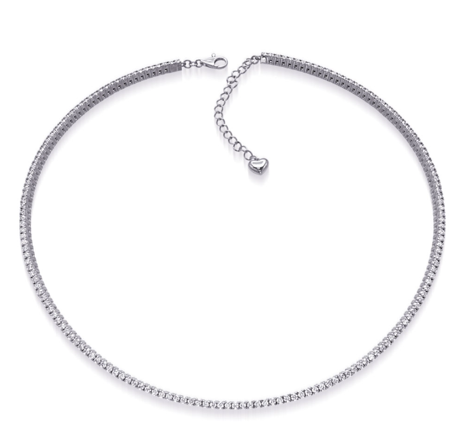 S.Kashi Diamond Tennis Choker Necklace
