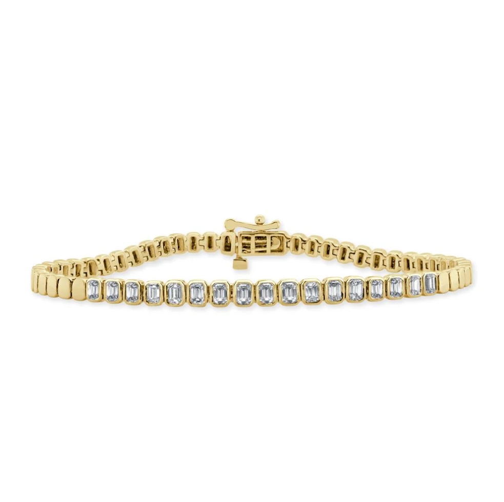 Sabrina Design Bezel Set Diamond Bracelet