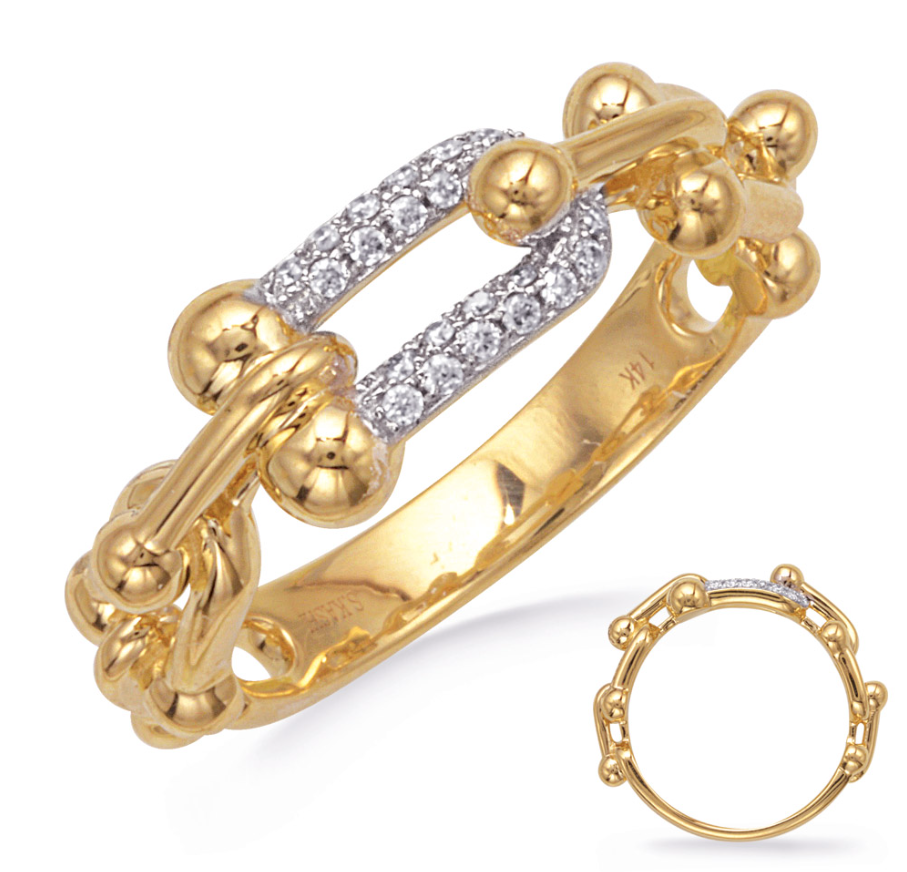 S.Kashi Diamond Jax Paperclip Ring