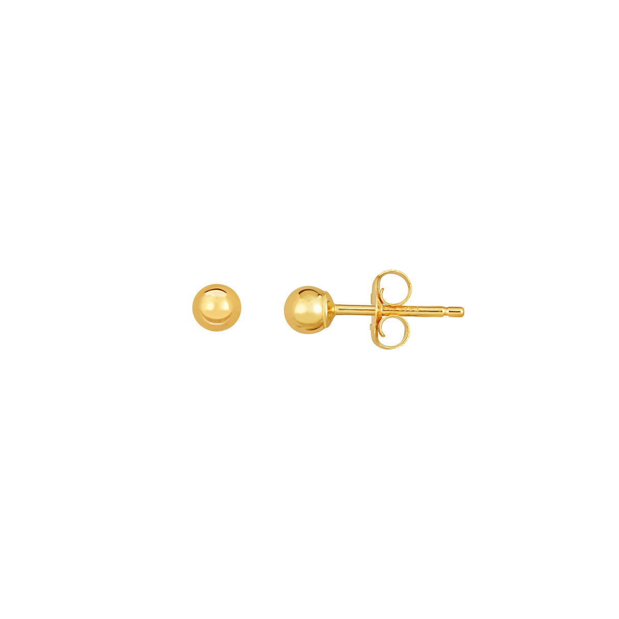 Royal Chain Gold Ball Stud Earrings