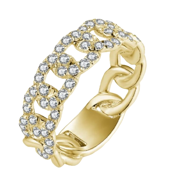 Diasun Diamond Curb Link Ring