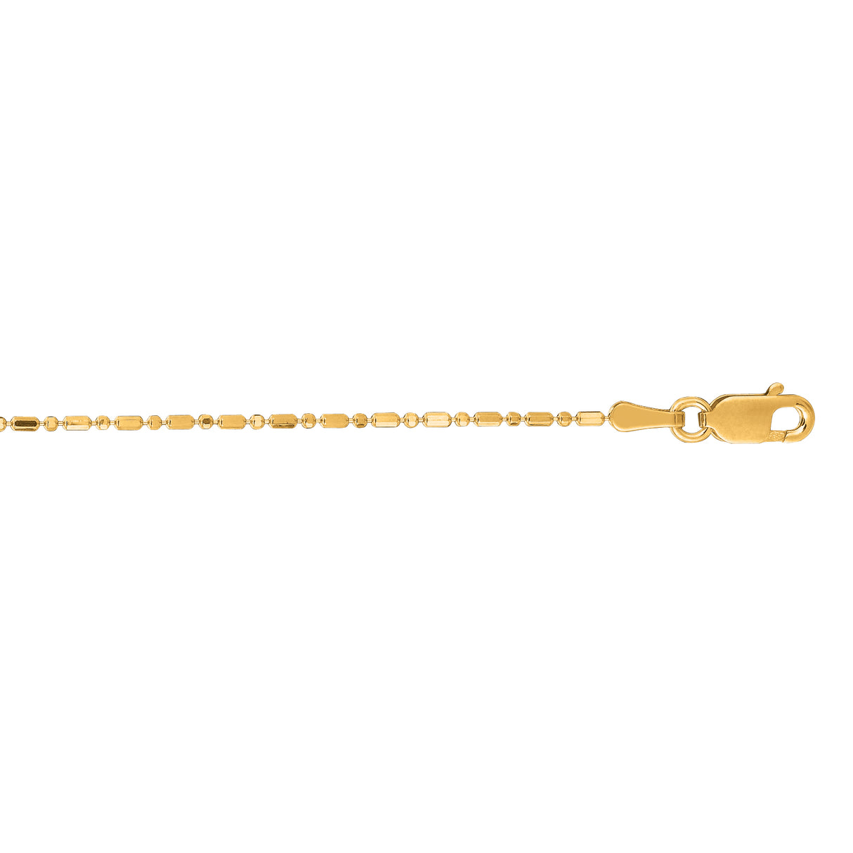 Royal Chain Diamond Cut Bar-Bead Chain 18in