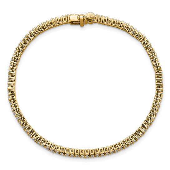 Quality Gold Lab Diamond Tennis Bracelet