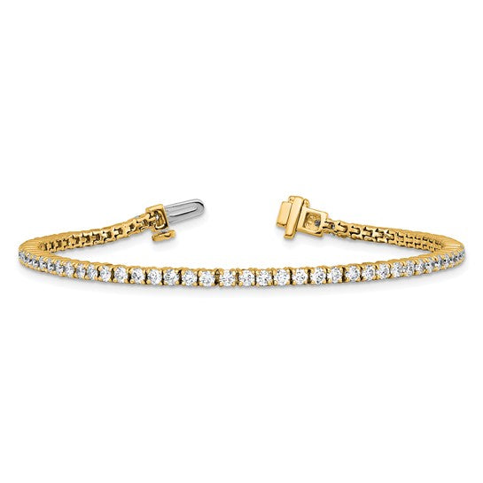 Quality Gold Lab Diamond Tennis Bracelet