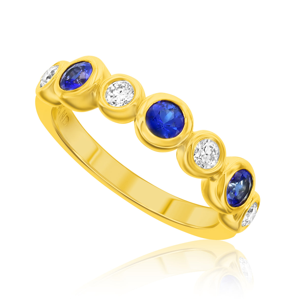 Nasbro Sapphire and Diamond Anniversary Ring