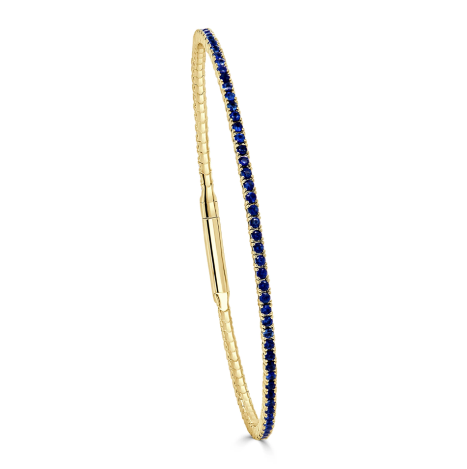 Sabrina Designs Flexible Sapphire Bangle Bracelet