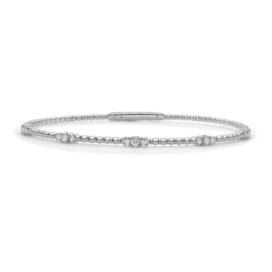 Sabrina Designs Beaded Diamond Station Bracelet