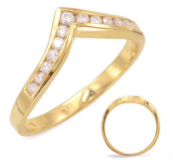 S.Kashi Diamond Chevron Anniversary Band