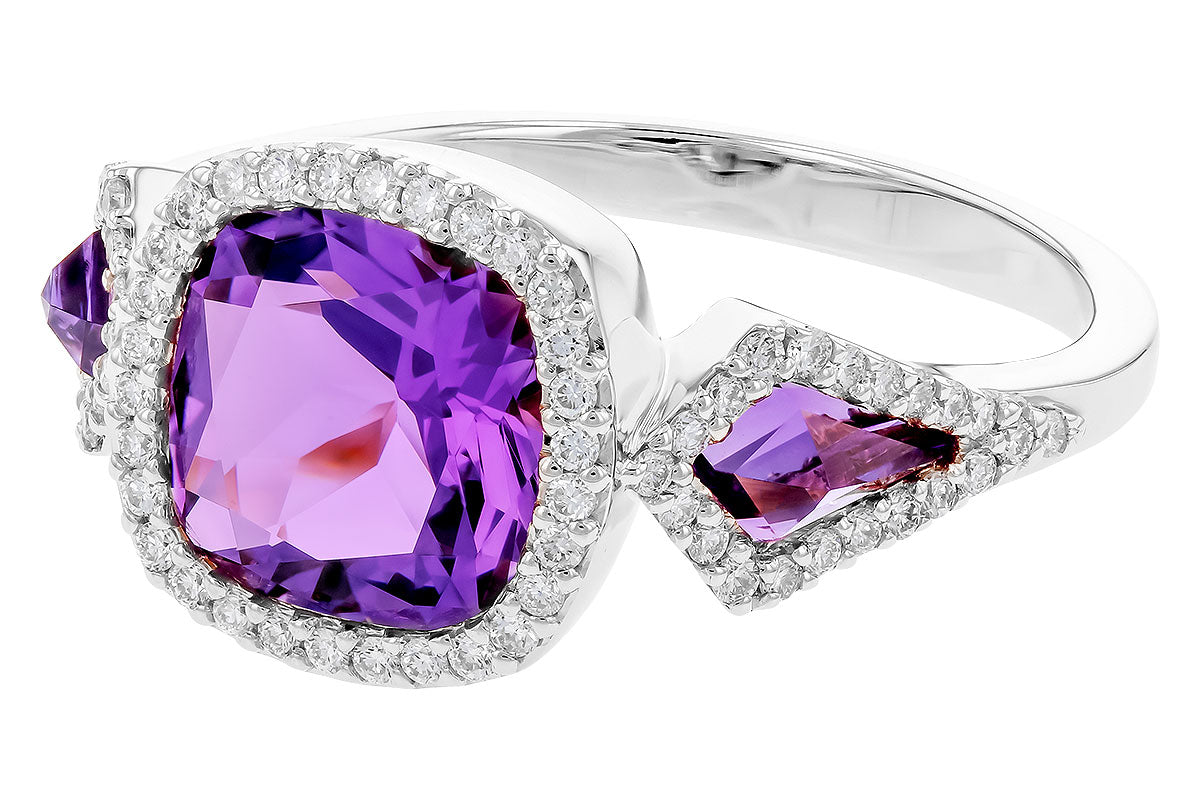 Allison Kaufman Amethyst Halo Pendant