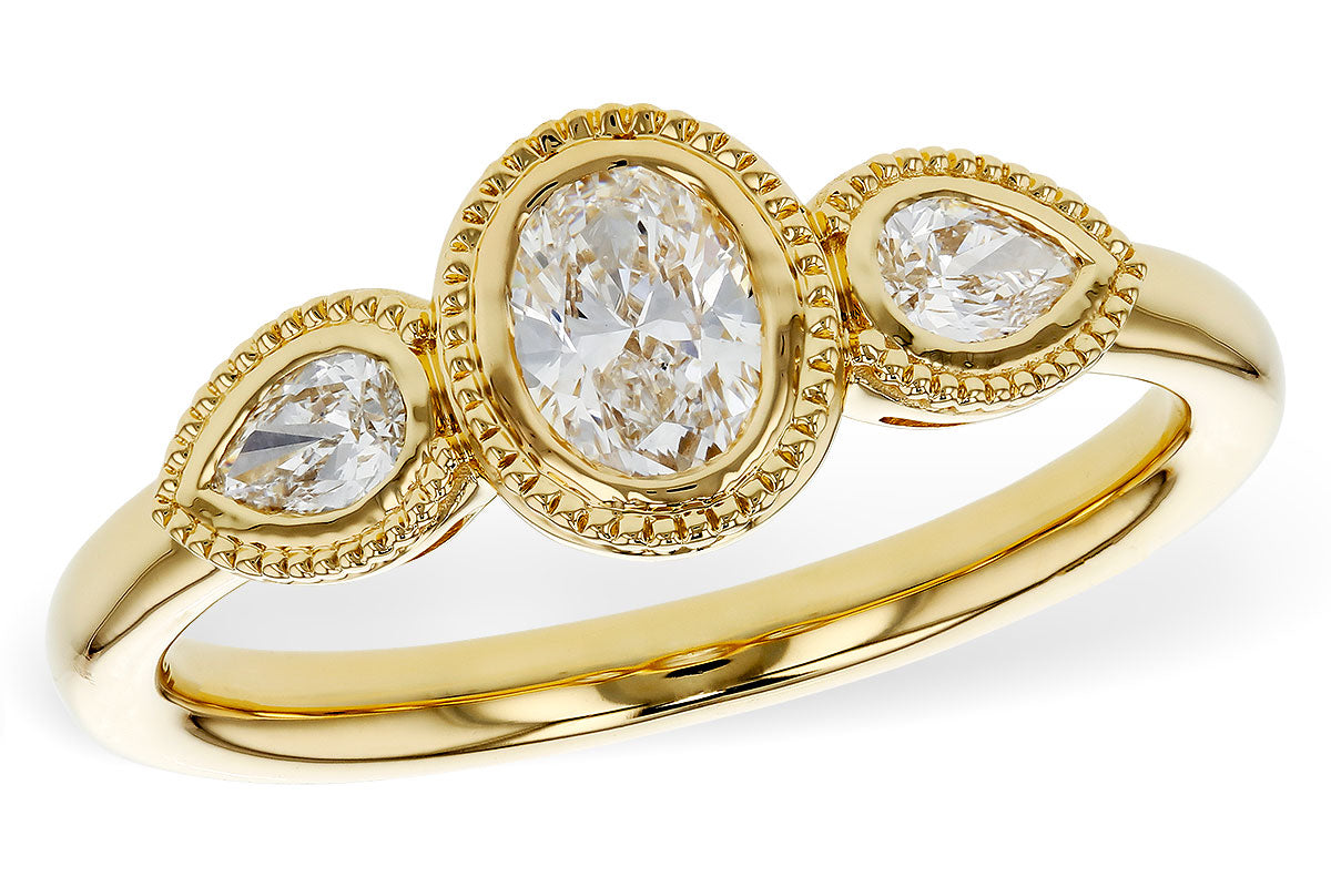 Allison Kaufman Diamond 3 Stone Ring