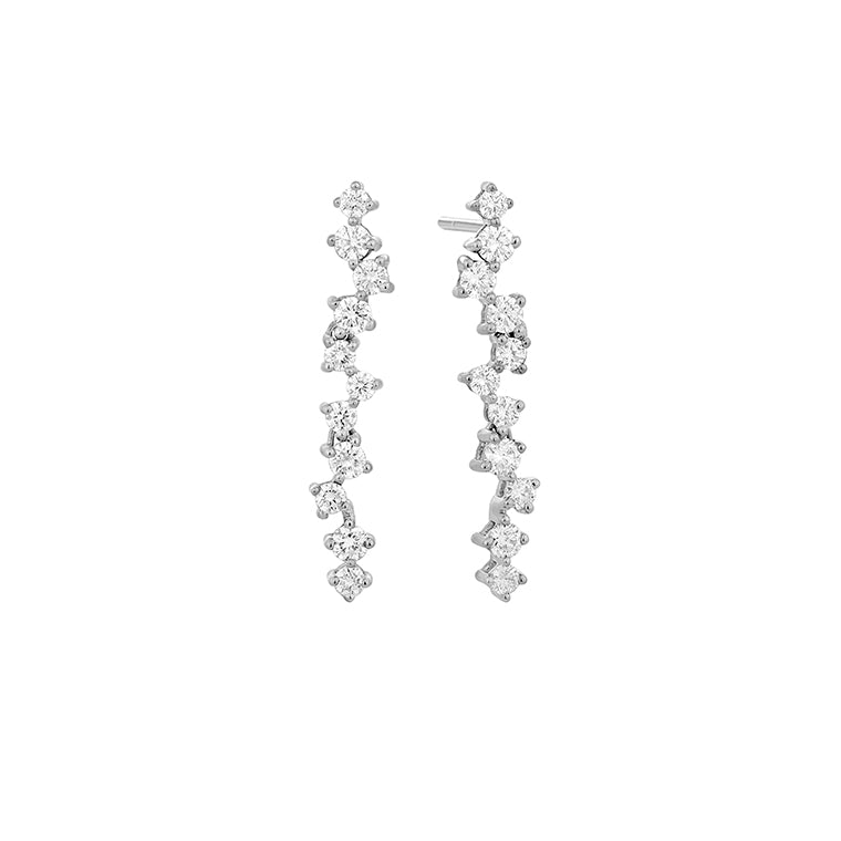 Facet Barcelona Diamond Dangle Earrings