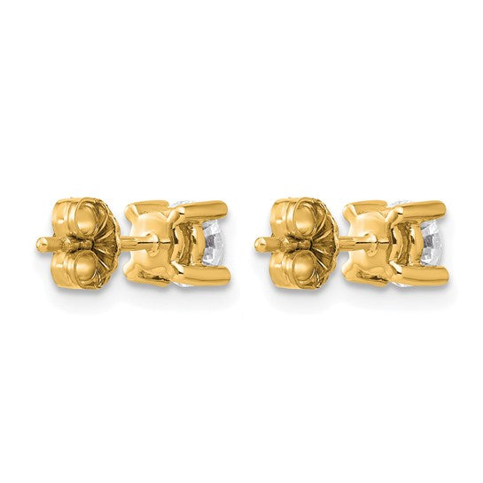 Quality Gold Lab Diamond Stud Earrings