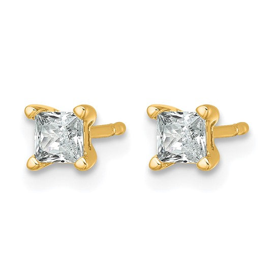 Quality Gold Diamond Stud Earrings