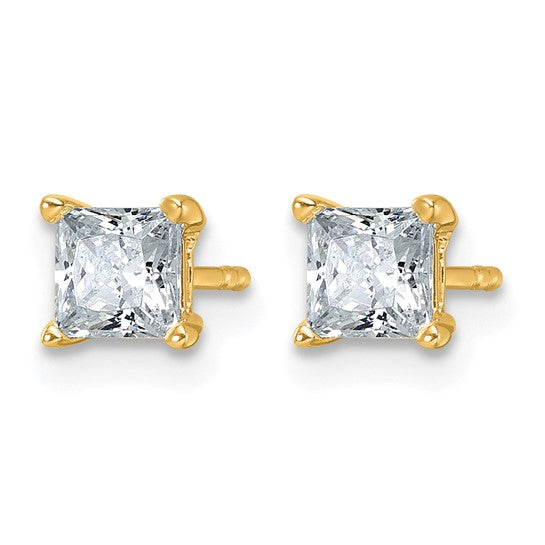 Quality Gold Lab Diamond Stud Earrings