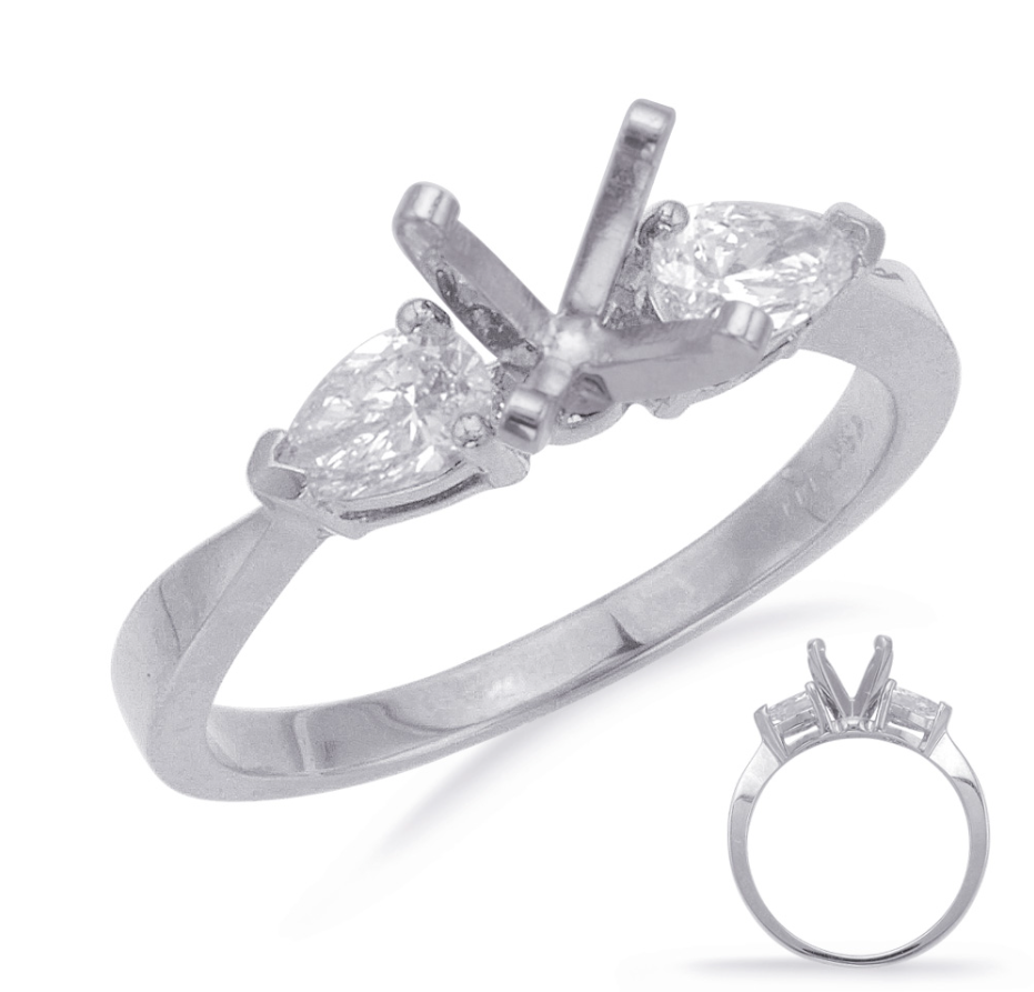 S.Kashi Semi-Mount Diamond Engagement Ring