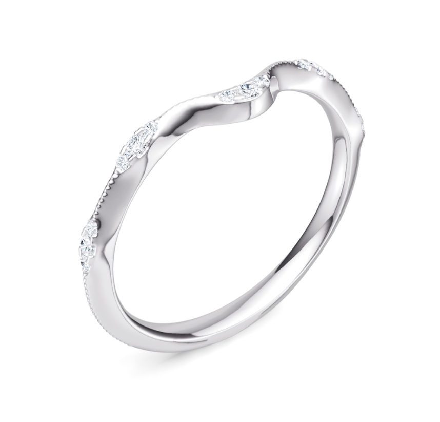 S.Kashi Diamond Contour Anniversary Band