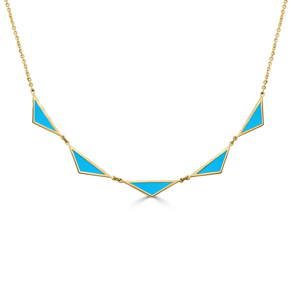 Sabrina Designs Turquoise Station Necklace